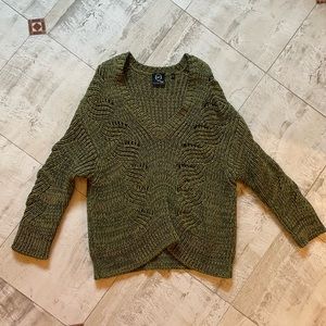 Alexander McQueen green knit sweater